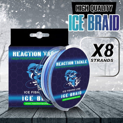 Reaction Tackle Ice Fishing Braided line - 8 Strand – 4lb Braided Fishing Line for fishing (9 view)