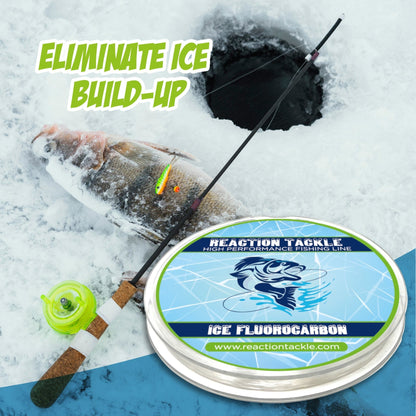 Reaction Tackle Ice Fluorocarbon Fishing Line or Leader – 1LB - 125 Yds for fishing (8 view)