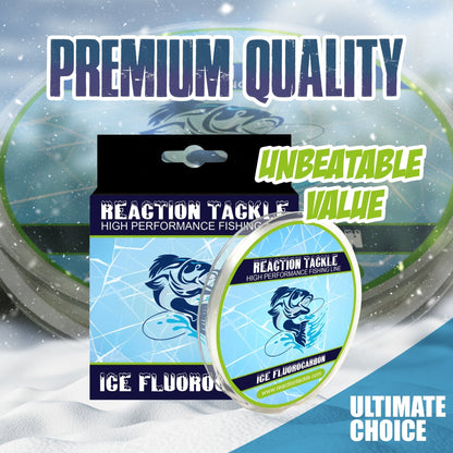 Reaction Tackle Ice Fluorocarbon Fishing Line or Leader – 1LB - 125 Yds for fishing (7 view)