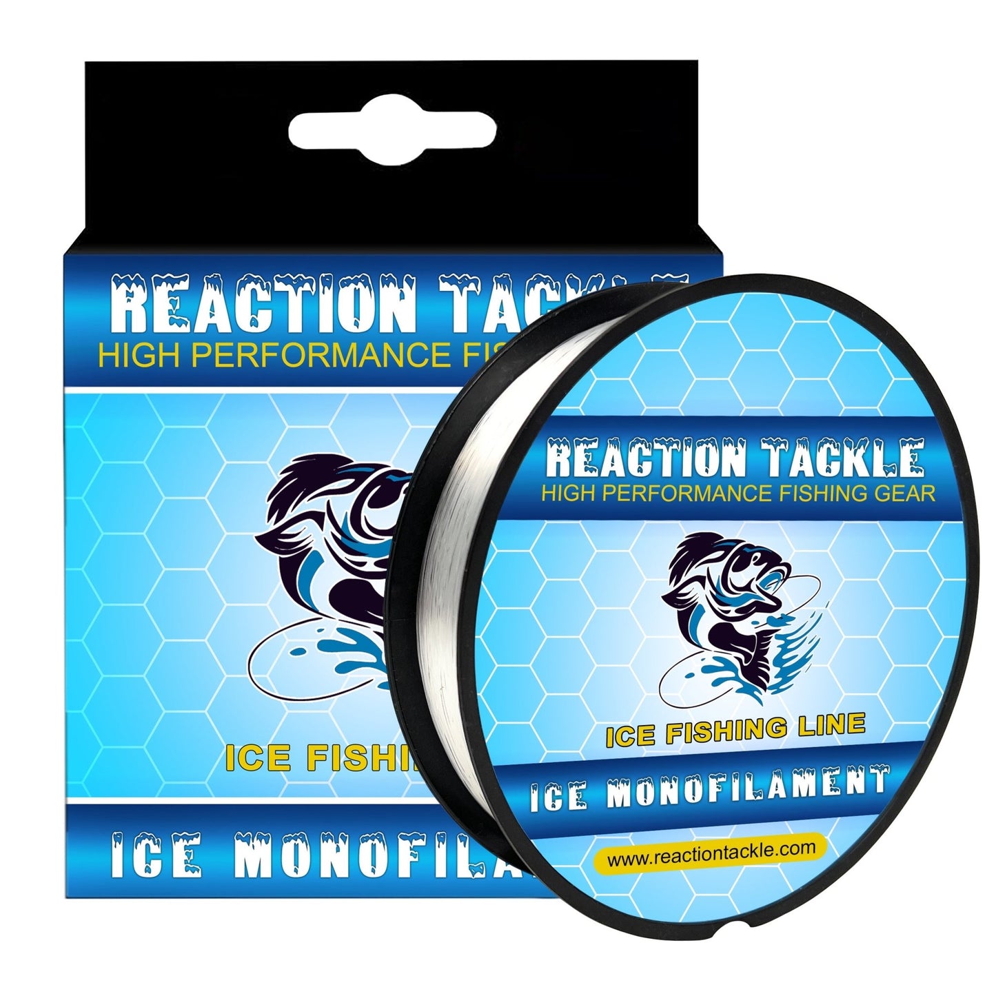 Reaction Tackle ICE Monofilament Fishing Line – 2LB/1000yds for fishing (1 view)
