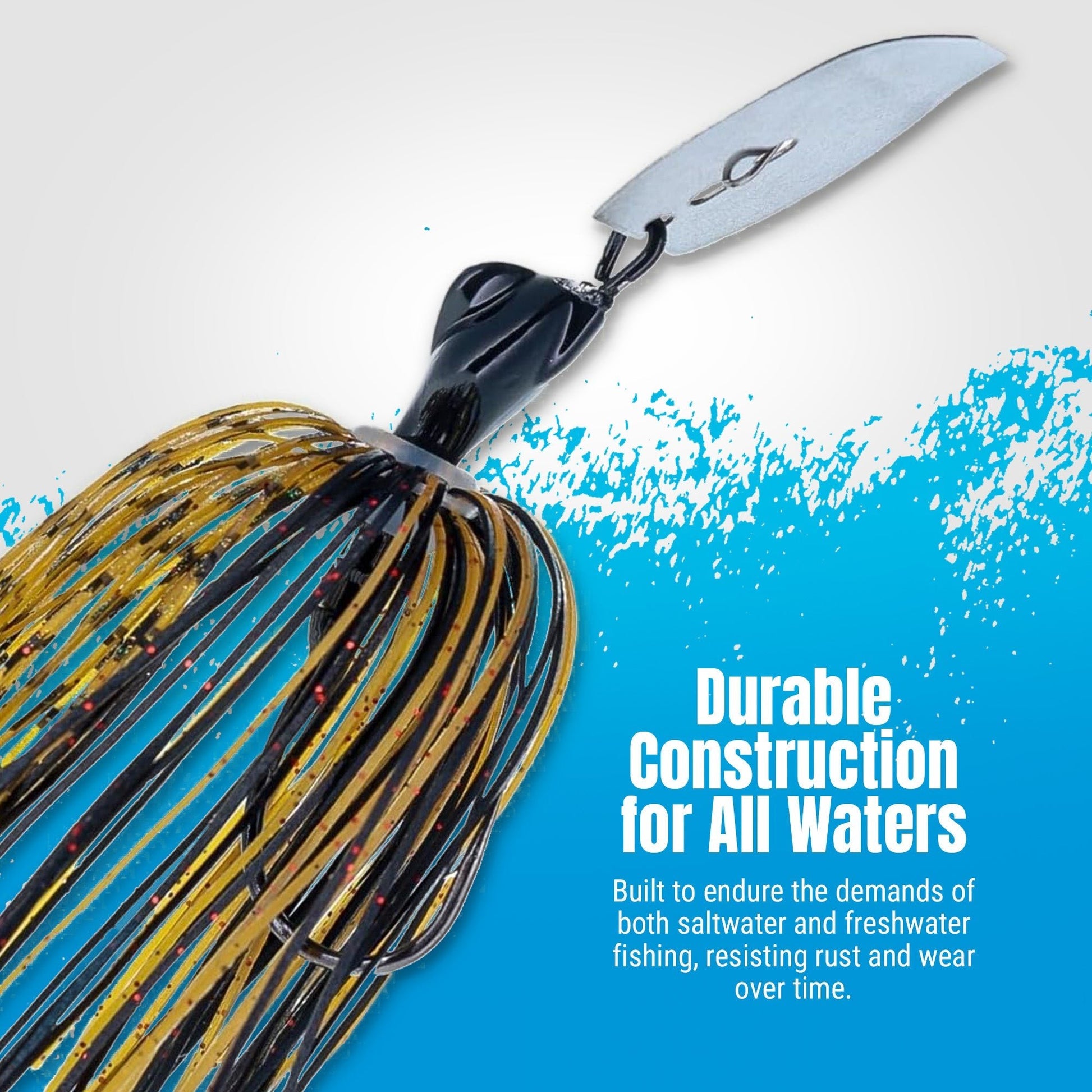 Reaction Tackle Lead Breaker Jigs - 3 - Pack; Durable Fishing Jigs for Freshwater & Saltwater - New – 1/4 oz for fishing (8 view)