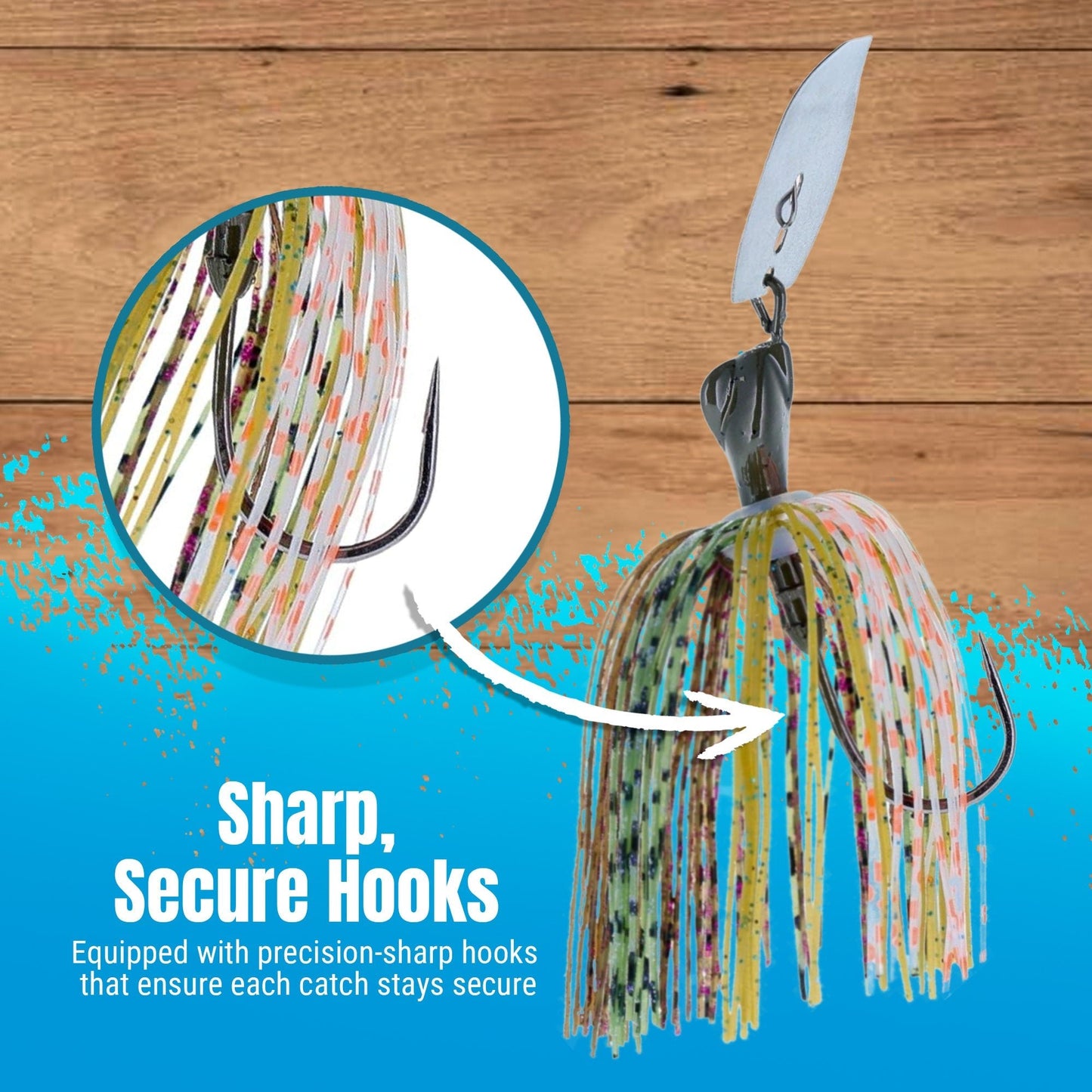 Reaction Tackle Lead Breaker Jigs - 3 - Pack; Durable Fishing Jigs for Freshwater & Saltwater - New – 1/4 oz for fishing (9 view)