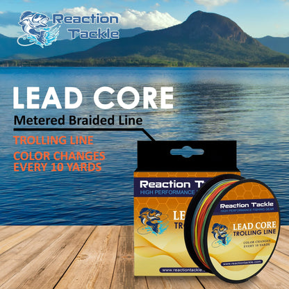 Reaction Tackle Lead Core Metered Trolling Braided Line – 12lb Braided Fishing Line for fishing (11 view)