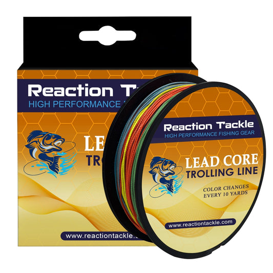 Reaction Tackle Lead Core Metered Trolling Braided Line – 12lb Braided Fishing Line for fishing (1 view)