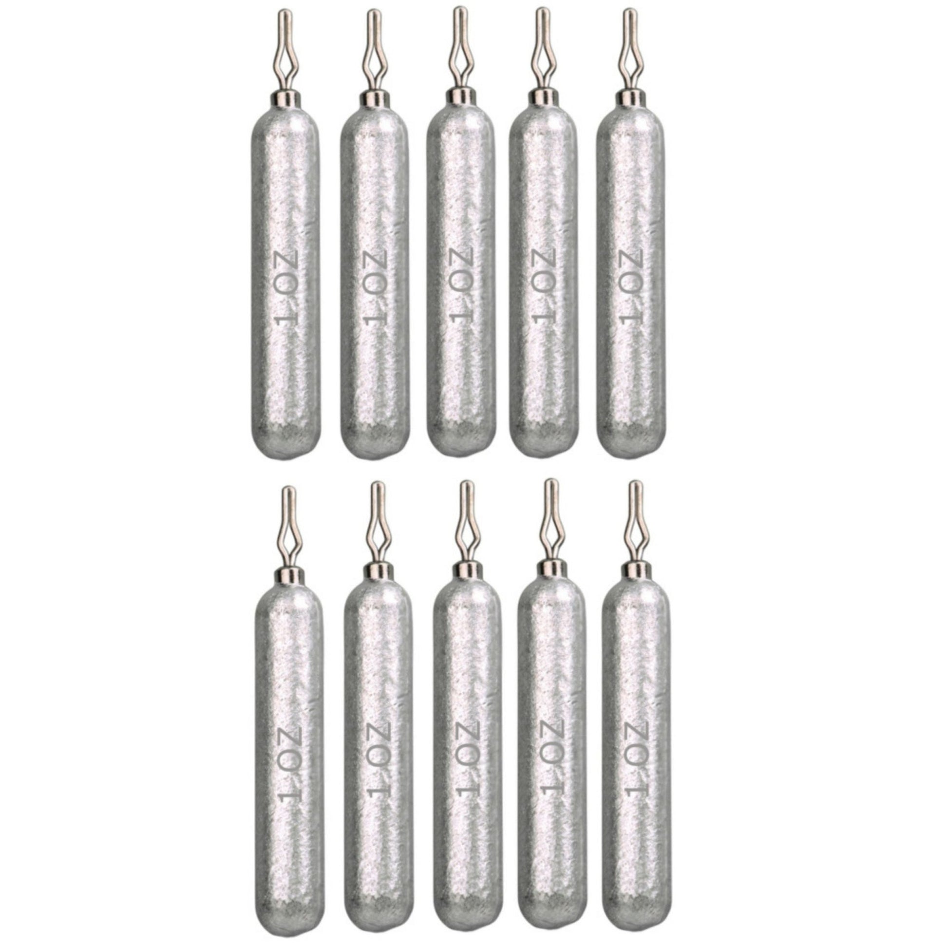 Reaction Tackle Lead Drop Shot Weights - Bulk Packs or Kits – 1 oz (10 - pack) lead drop shot weights for fishing (10 view)