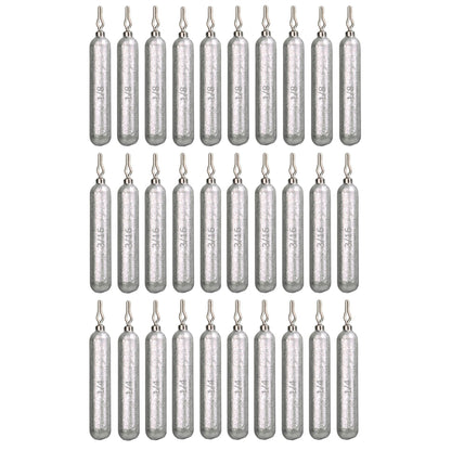 Reaction Tackle Lead Drop Shot Weights - Bulk Packs or Kits – 30 - Piece Variety lead drop shot weights for fishing (11 view)