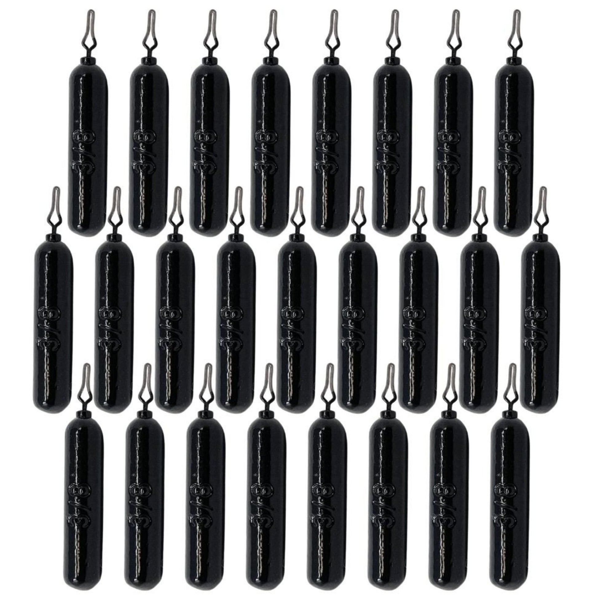 Reaction Tackle Lead Drop Shot Weights - Bulk Packs or Kits – Black 3/8 oz (25 - pack) lead drop shot weights for fishing (19 view)