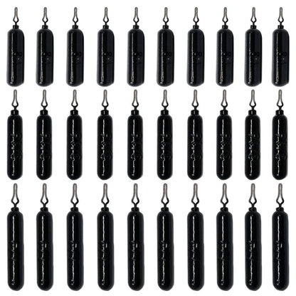 Reaction Tackle Lead Drop Shot Weights - Bulk Packs or Kits – 30 - Piece Variety - BLACK lead drop shot weights for fishing (23 view)