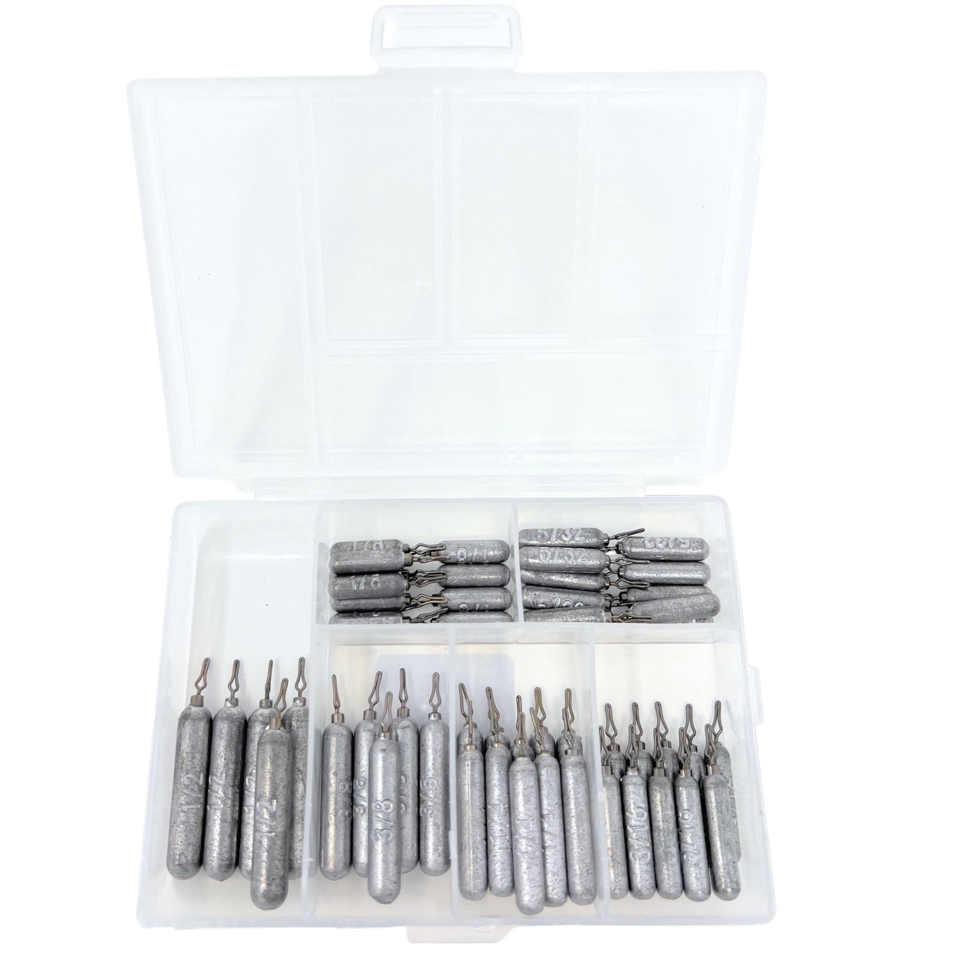 Reaction Tackle Lead Drop Shot Weights - Bulk Packs or Kits – 50 - Piece Kit lead drop shot weights for fishing (13 view)