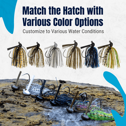 Reaction Tackle Lead Flipping Jigs - 3 - PACK - New – Tennessee Shad for fishing (4 view)