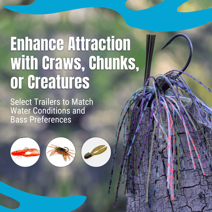 Reaction Tackle Lead Flipping Jigs - 3 - PACK - New – Tennessee Shad for fishing (6 view)