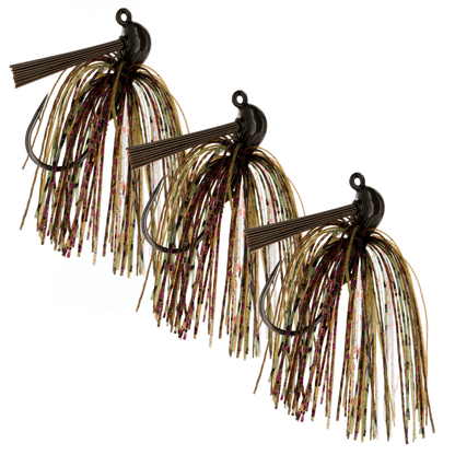 Reaction Tackle Lead Flipping Jigs - 3 - PACK - New – Bluegill for fishing (17 view)