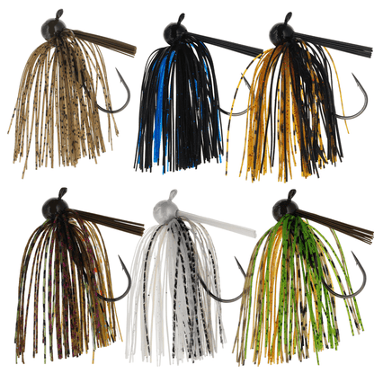 Reaction Tackle Lead Football Jigs 3 - Pack - New – 6 - piece - Variety Pack - 1 of each color for fishing (16 view)