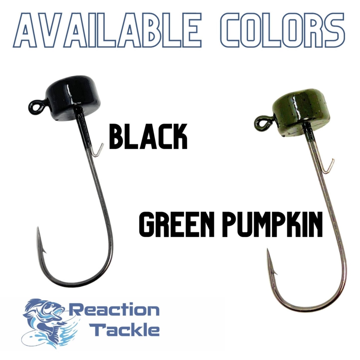 Reaction Tackle Lead Ned Rig - Shroom Jigs (25 - Pack) – Black fishing - jigs for fishing (10 view)