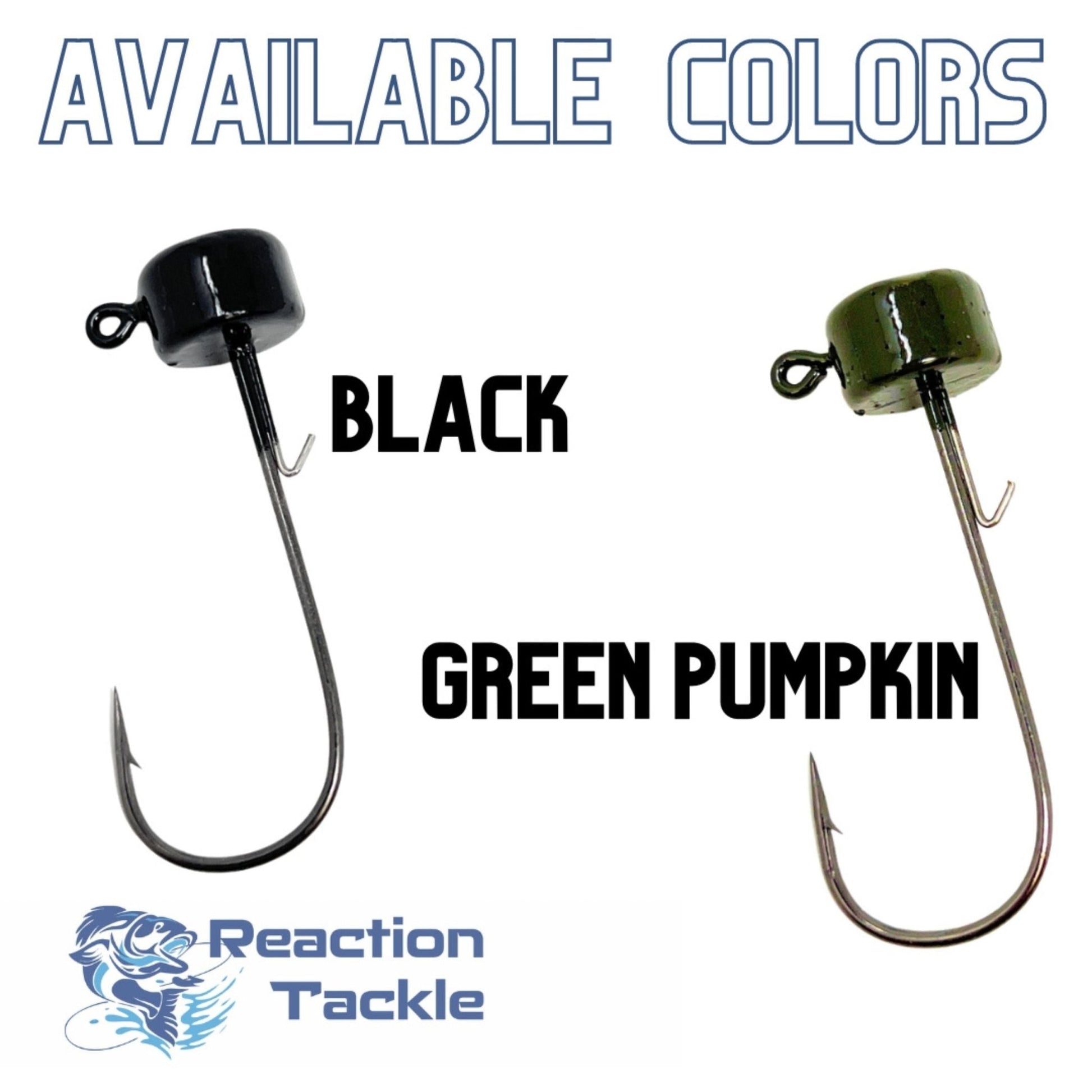 Reaction Tackle Lead Ned Rig - Shroom Jigs (25 - Pack) – Black fishing - jigs for fishing (10 view)