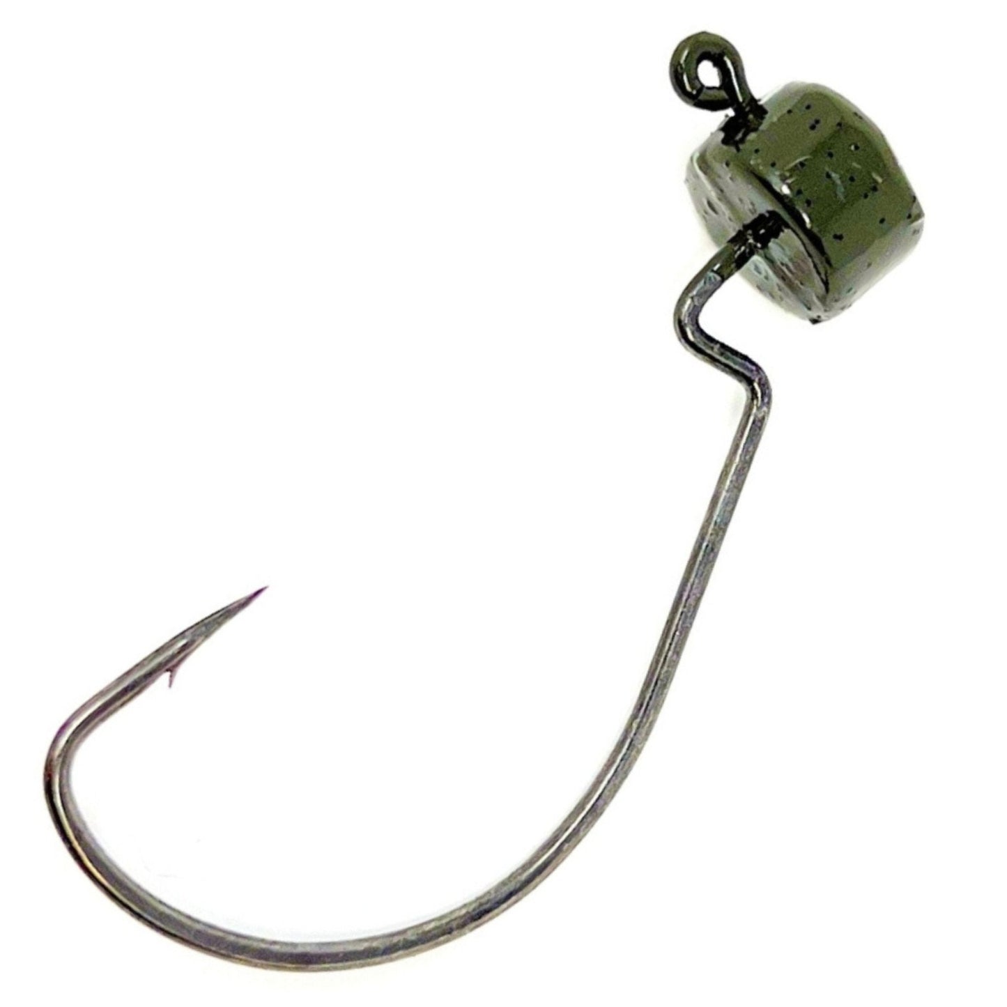 Reaction Tackle Lead Ned Rig - Shroom Jigs (25 - Pack) – Green Pumpkin (EWG) fishing - jigs for fishing (16 view)
