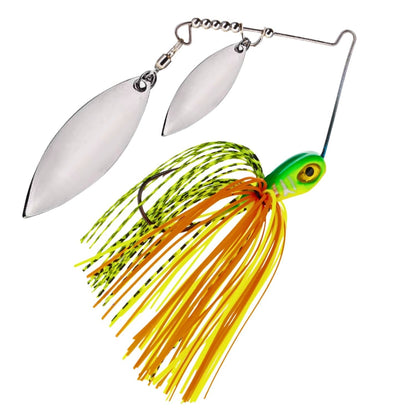 Reaction Tackle Lead Spinnerbait Jigs – 3 - Pack, Double Willow Blade - New – Hot Tiger for fishing (15 view)
