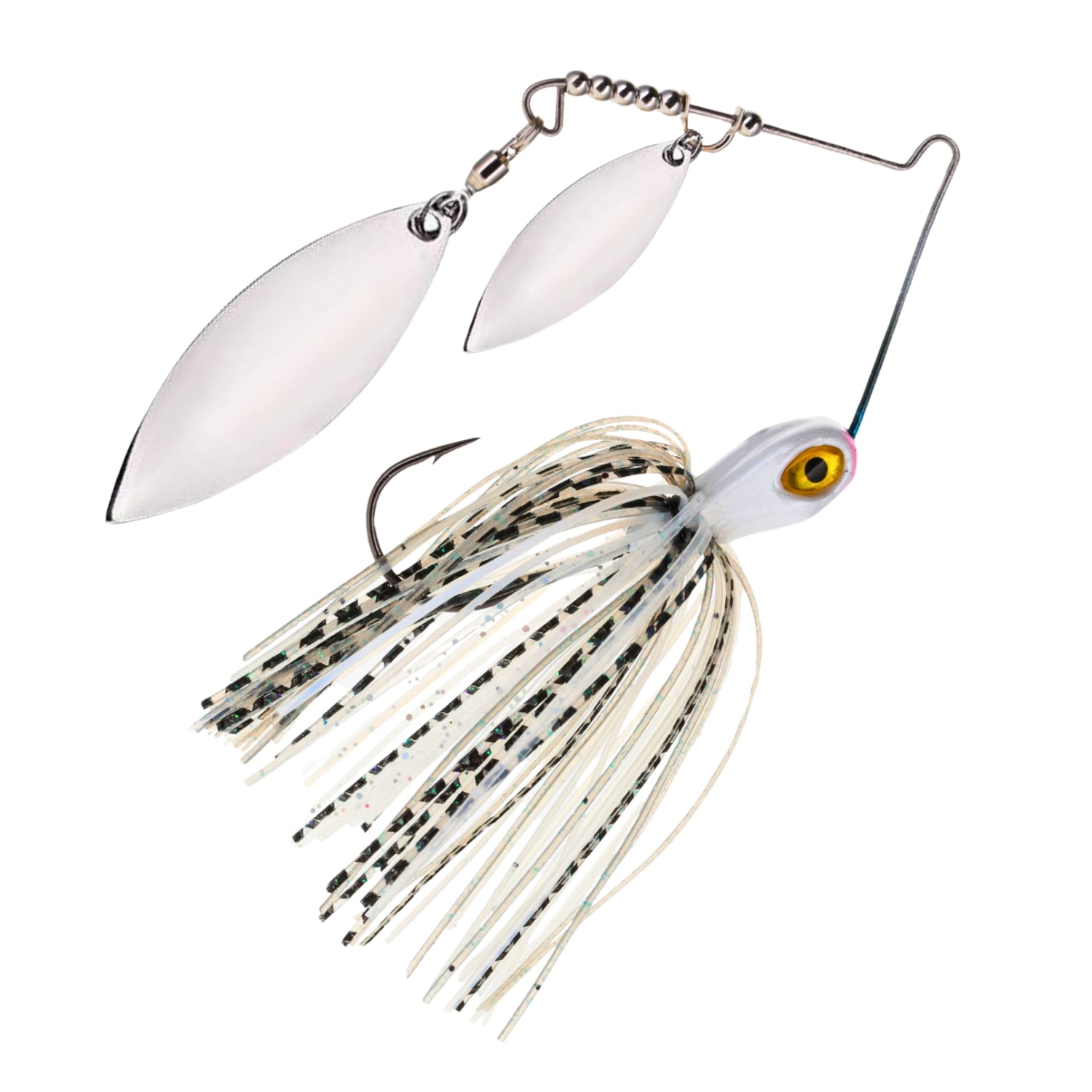 Reaction Tackle Lead Spinnerbait Jigs – 3 - Pack, Double Willow Blade - New – Tennessee Shad for fishing (13 view)