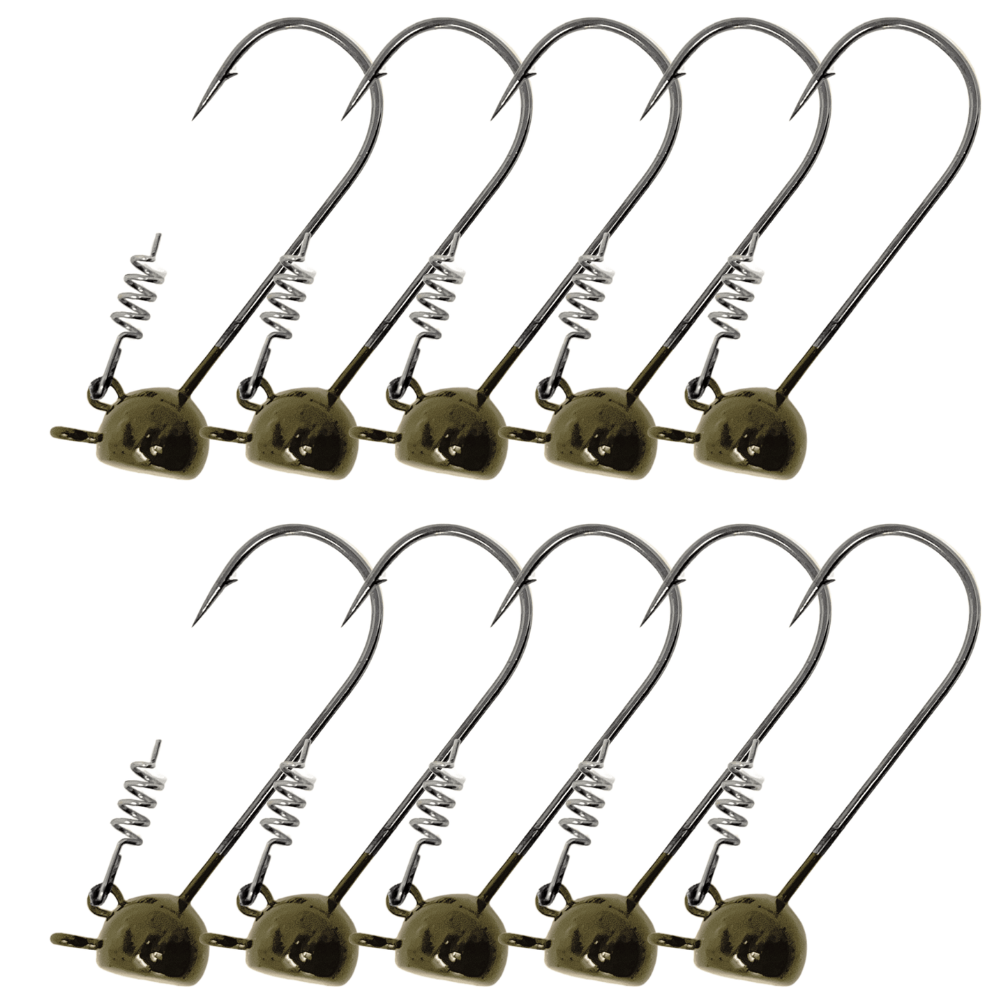 Reaction Tackle Lead Stand - Up Shaky Head Jigs (10 pack) – Plain for fishing (7 view)