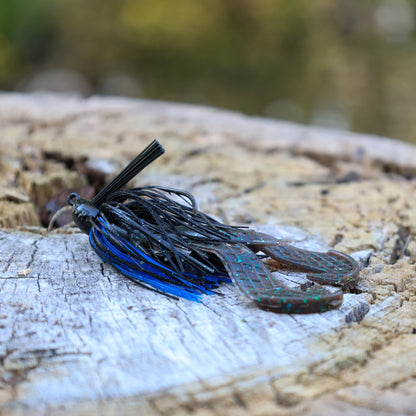 Reaction Tackle Lead Swim Jigs – Premium Weedless Bass Fishing Lures - 3 Pack - New – Tennessee Shad for fishing (4 view)