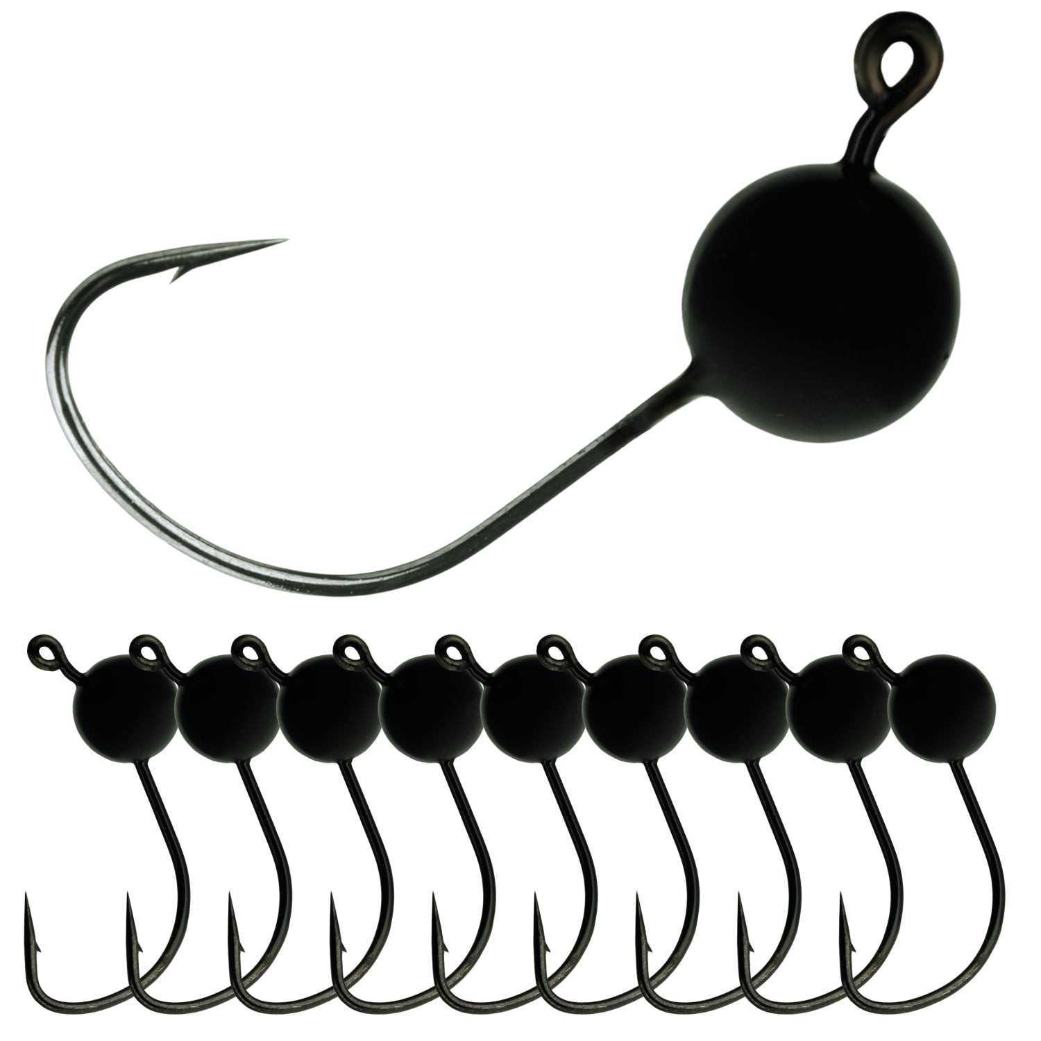 Reaction Tackle Lead Wacky Jigs - 10 - PACK - Ultra Sharp - New – 1/16 oz - 2/0 Hook for fishing (5 view)