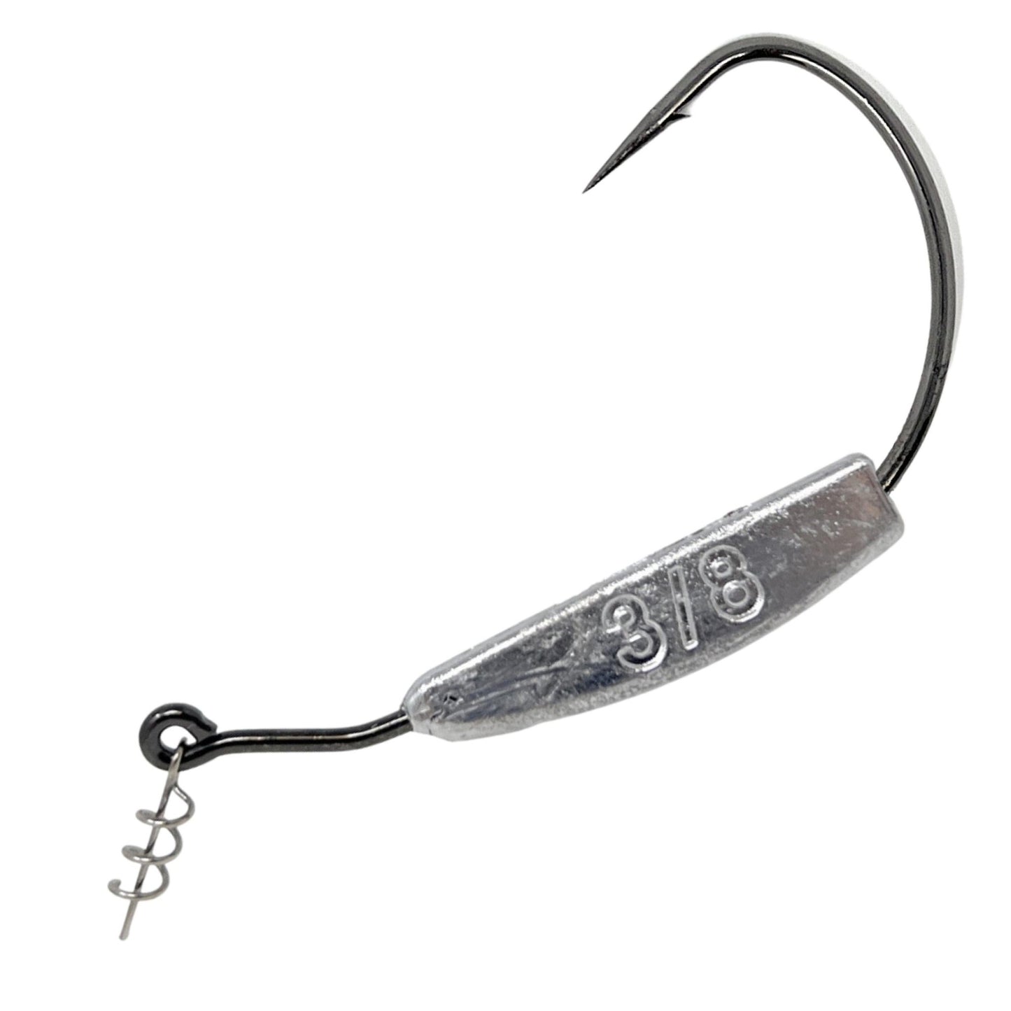 Reaction Tackle Lead Weighted Swimbait Hooks (10 - PACK) – 3/8oz - 8/0 hook fishing - hooks for fishing (22 view)