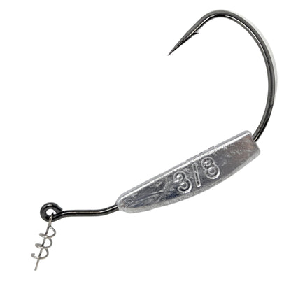 Reaction Tackle Lead Weighted Swimbait Hooks (10 - PACK) – 3/8oz - 8/0 hook fishing - hooks for fishing (22 view)