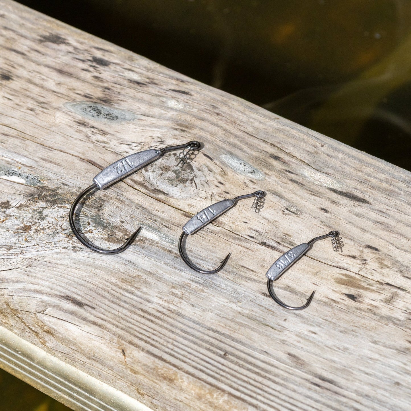 Reaction Tackle Lead Weighted Swimbait Hooks (10 - PACK) – 1/8oz - 3/0 hook fishing - hooks for fishing (7 view)