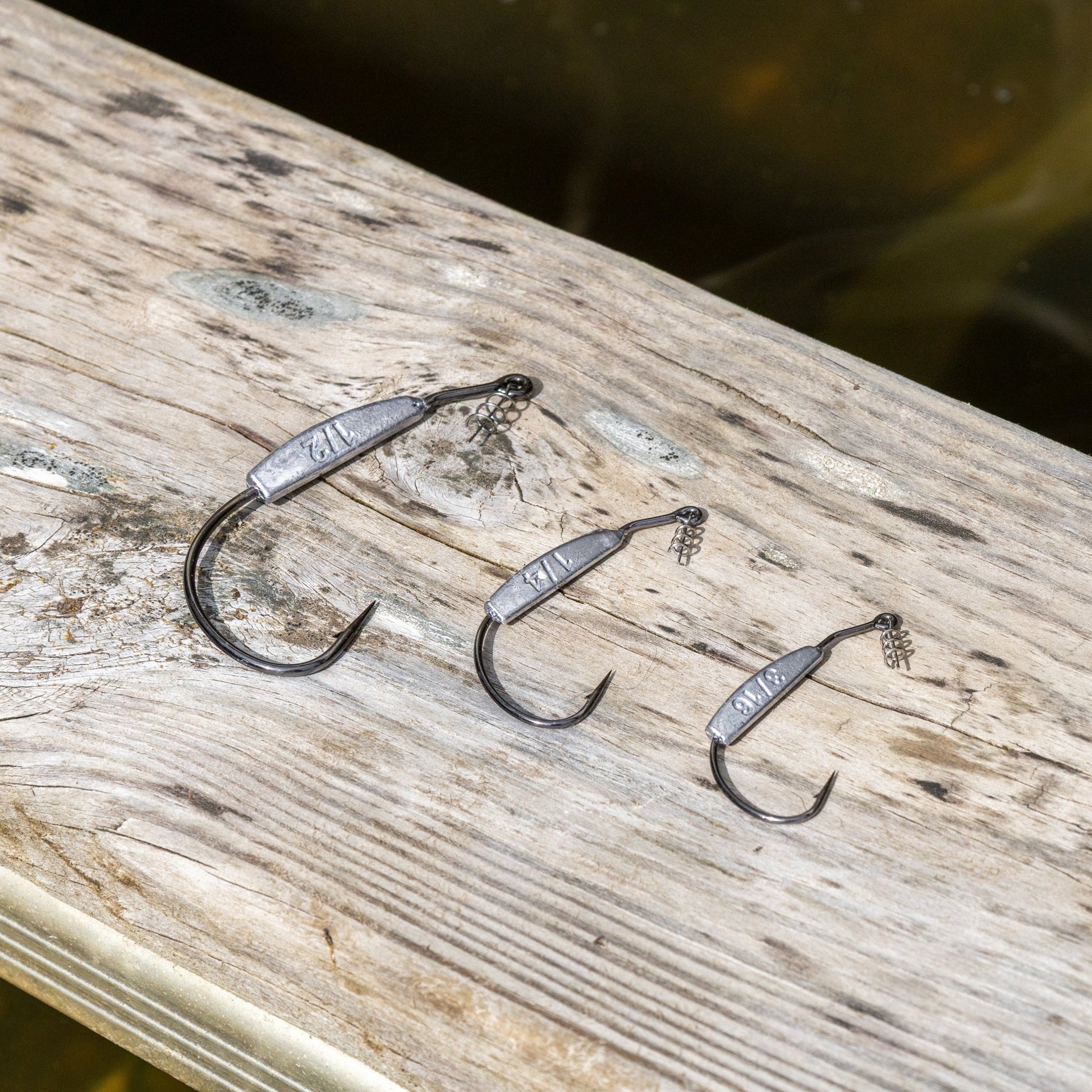 Reaction Tackle Lead Weighted Swimbait Hooks (10 - PACK) – 1/8oz - 3/0 hook fishing - hooks for fishing (7 view)