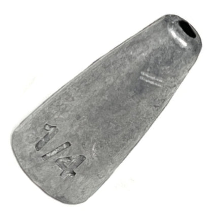 Reaction Tackle Lead Worm Weights (25 pack) – Green Pumpkin Sinkers & Weights for fishing (15 view)