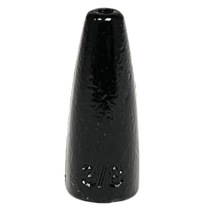 Reaction Tackle Lead Worm Weights (25 pack) – Black Sinkers & Weights for fishing (31 view)