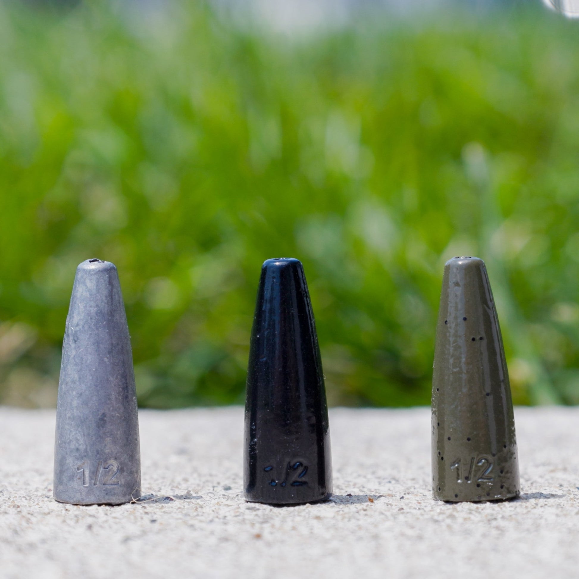 Reaction Tackle Lead Worm Weights (25 pack) – Green Pumpkin Sinkers & Weights for fishing (7 view)