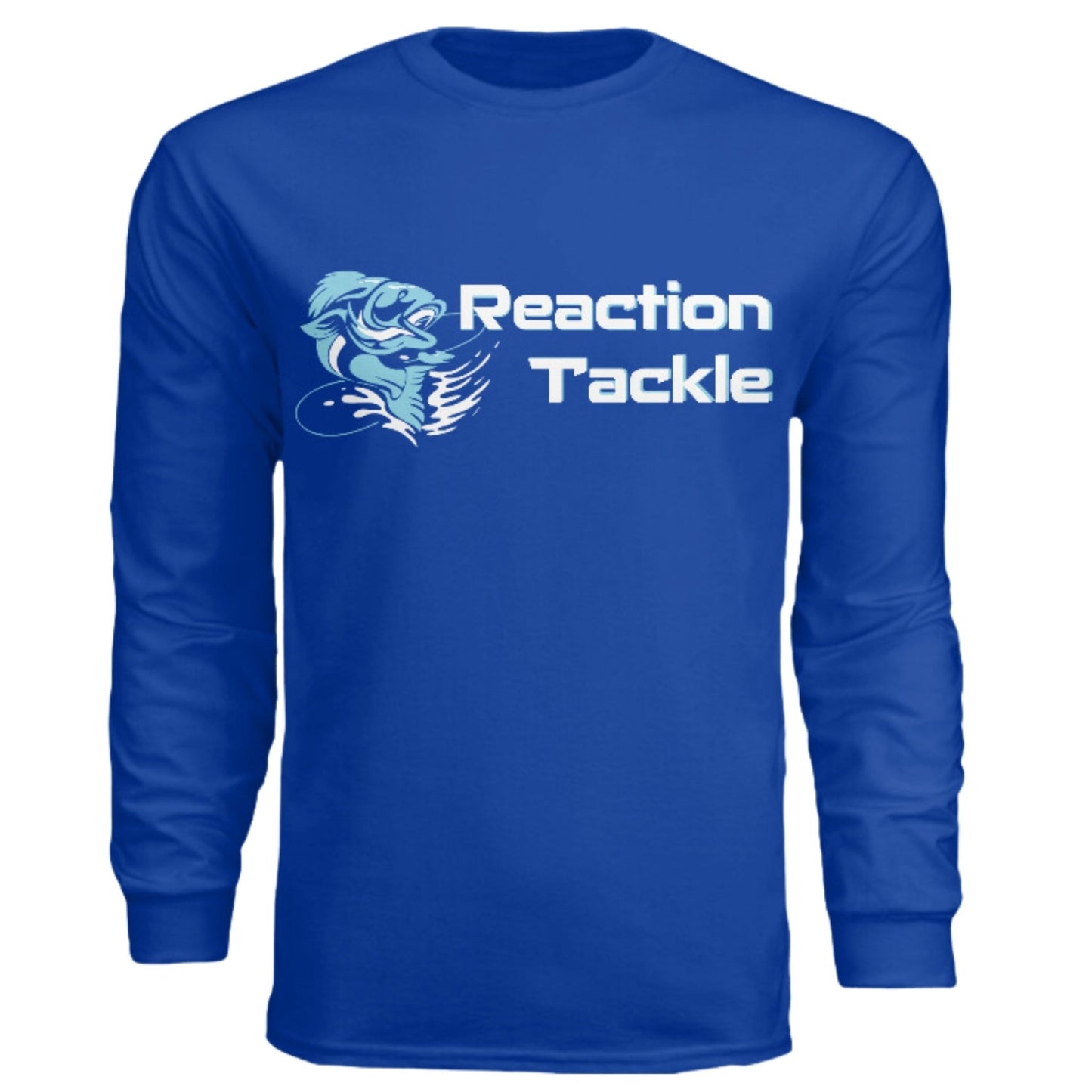 Reaction Tackle Long Sleeve Cotton T-Shirts – Royal Blue for Apparel (1 view)