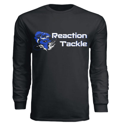 Reaction Tackle Long Sleeve Cotton T-Shirts – Black for Apparel (2 view)