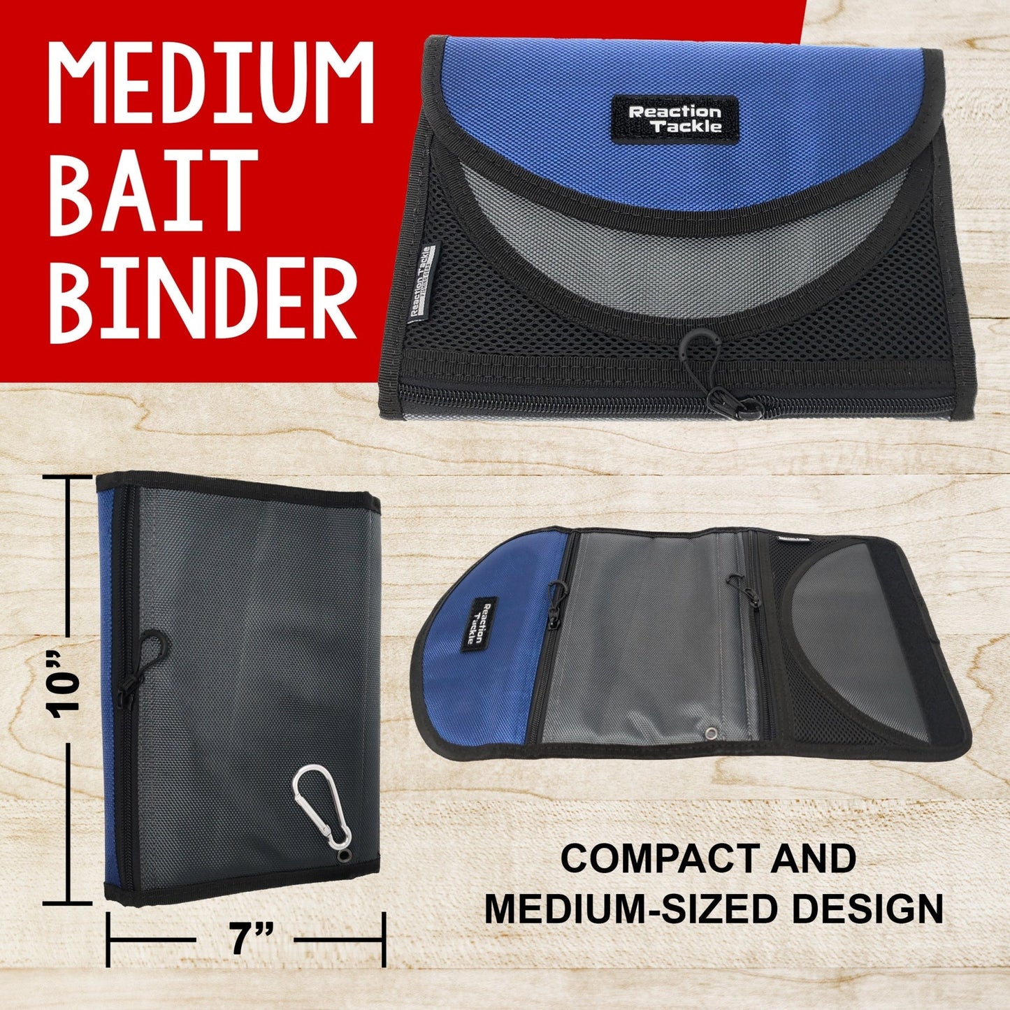 Reaction Tackle Medium Bait Binder – Medium Binder bags for fishing (4 view)