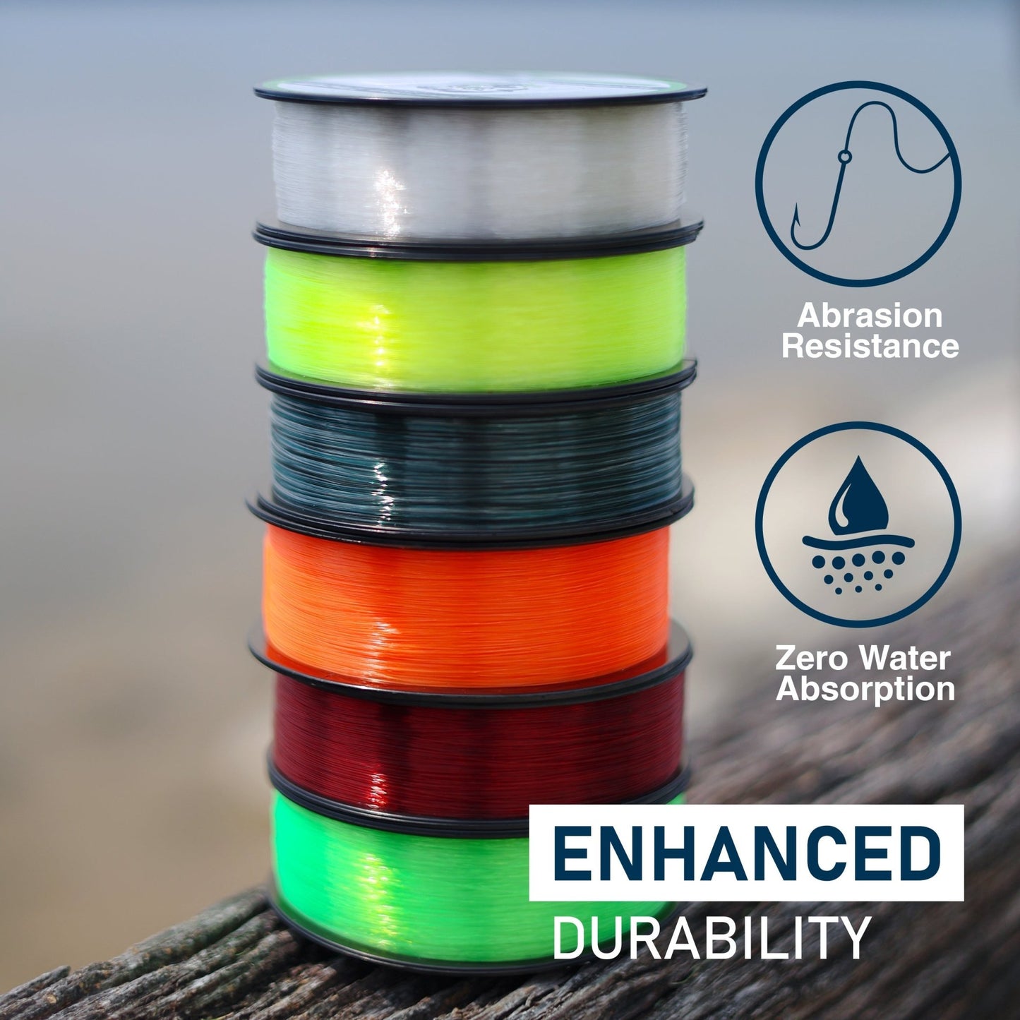 Reaction Tackle Nylon Monofilament Fishing Line – Clear Monofilament fishing line for fishing (12 view)