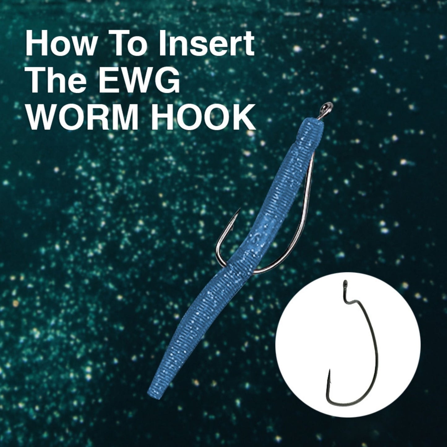 Reaction Tackle Offset EWG Worm Hooks (25 - Pack) – 1 for fishing (6 view)