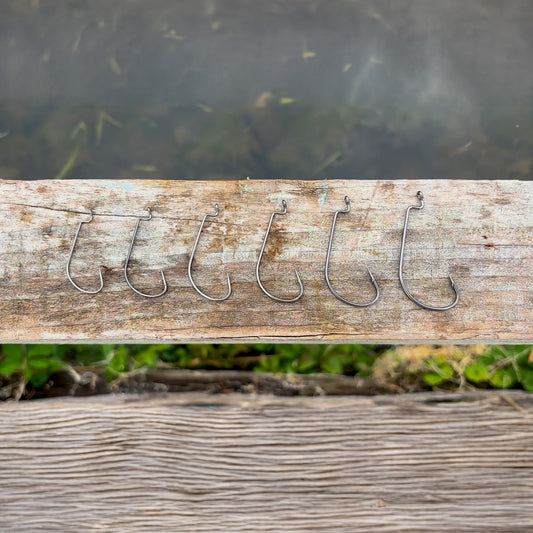 Reaction Tackle Offset EWG Worm Hooks (25 - Pack) – 1 for fishing (2 view)