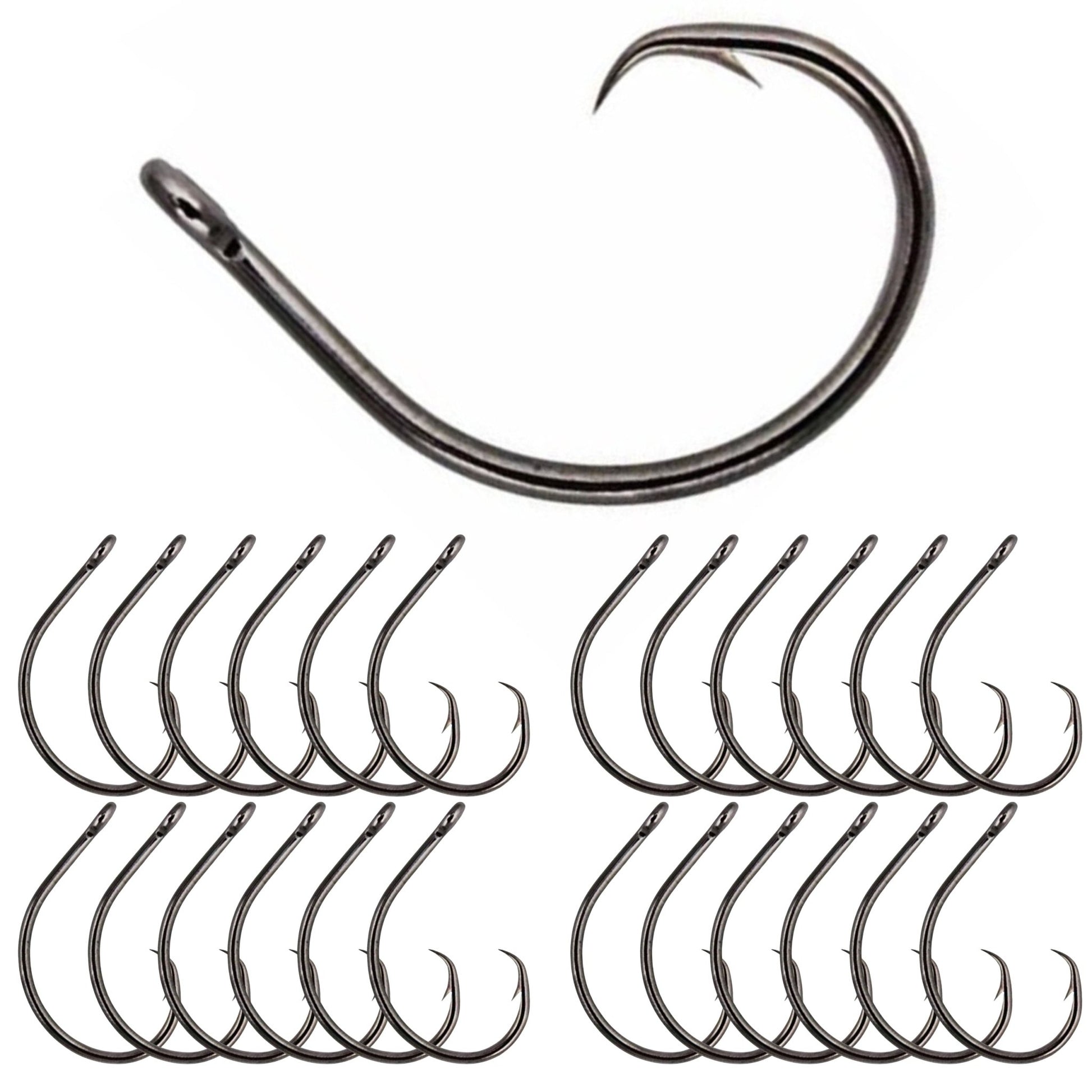 Reaction Tackle Premium Circle Hooks - 25 Pack – 1 for fishing (1 view)
