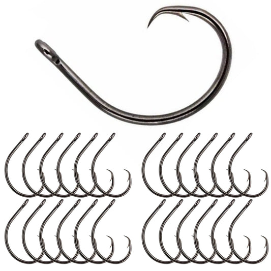Reaction Tackle Premium Circle Hooks - 25 Pack – 1 for fishing (1 view)