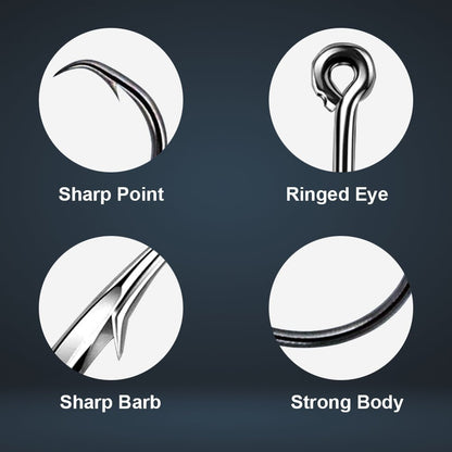 Reaction Tackle Premium Circle Hooks - 25 Pack – 1 for fishing (11 view)