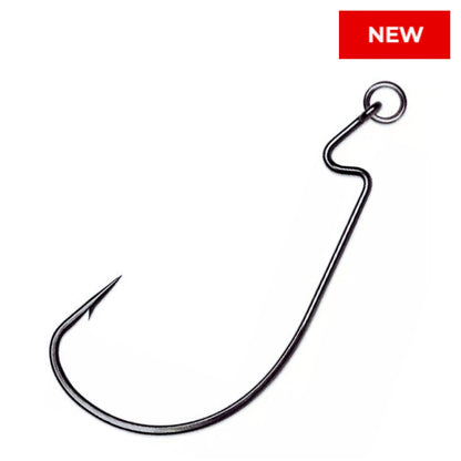 Reaction Tackle Ringed EWG Hooks - 25 Pack – 1/0 for fishing (1 view)