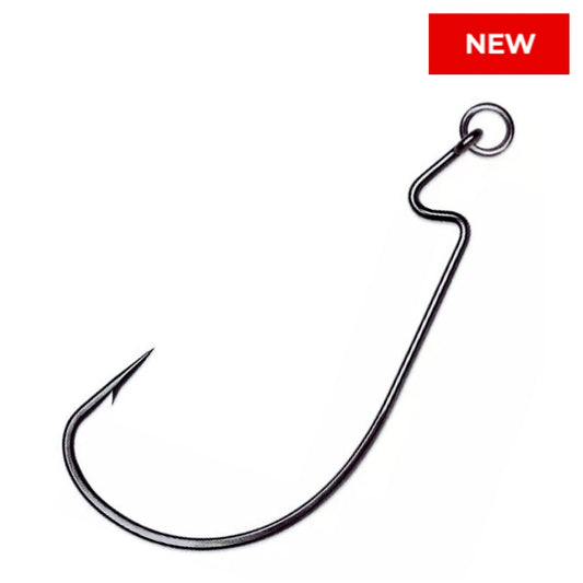 Reaction Tackle Ringed EWG Hooks - 25 Pack – 1/0 for fishing (1 view)