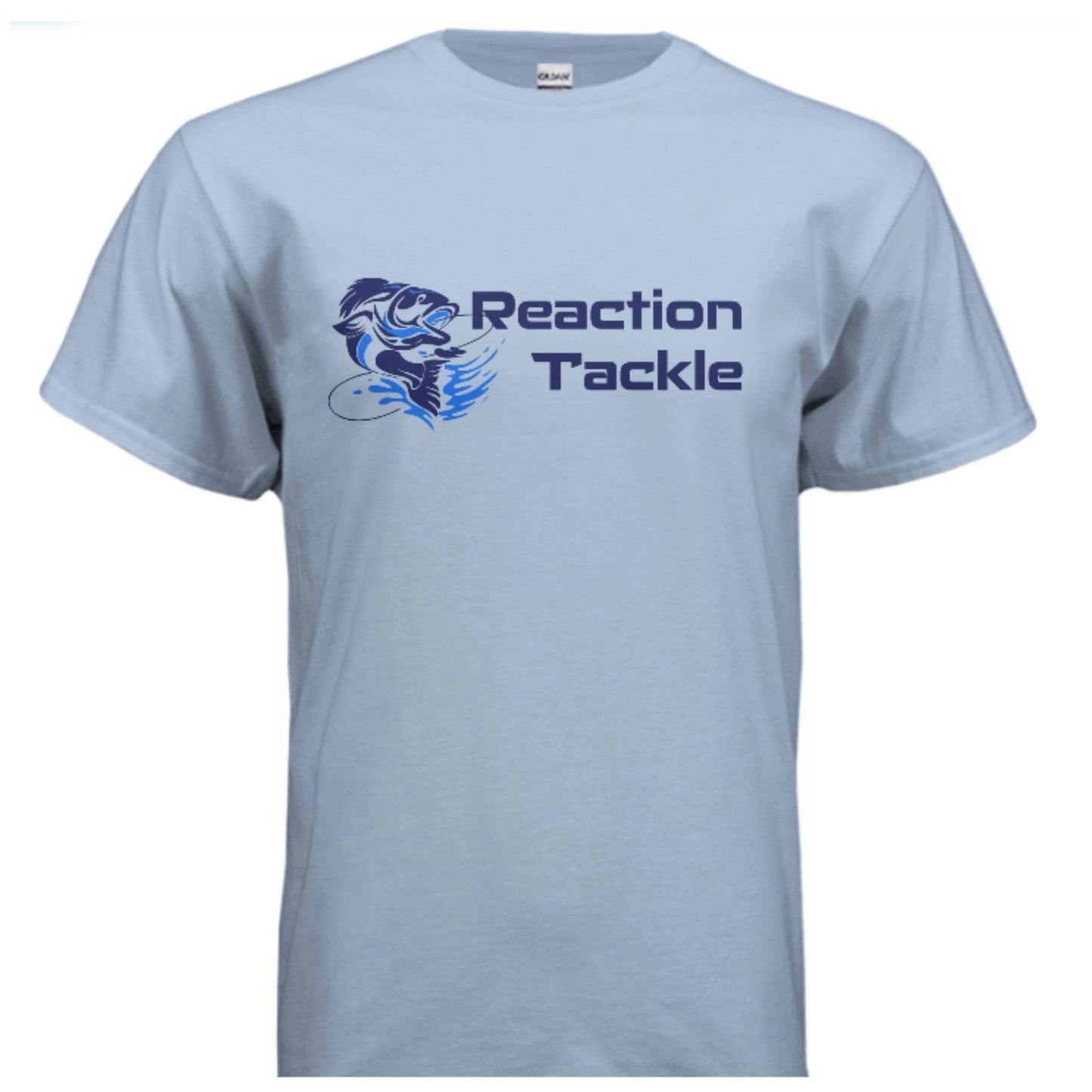 Reaction Tackle Short Sleeve T-Shirts – Light Blue for Apparel (2 view)