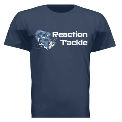Reaction Tackle Short Sleeve T-Shirts – Navy Blue for Apparel (4 view)