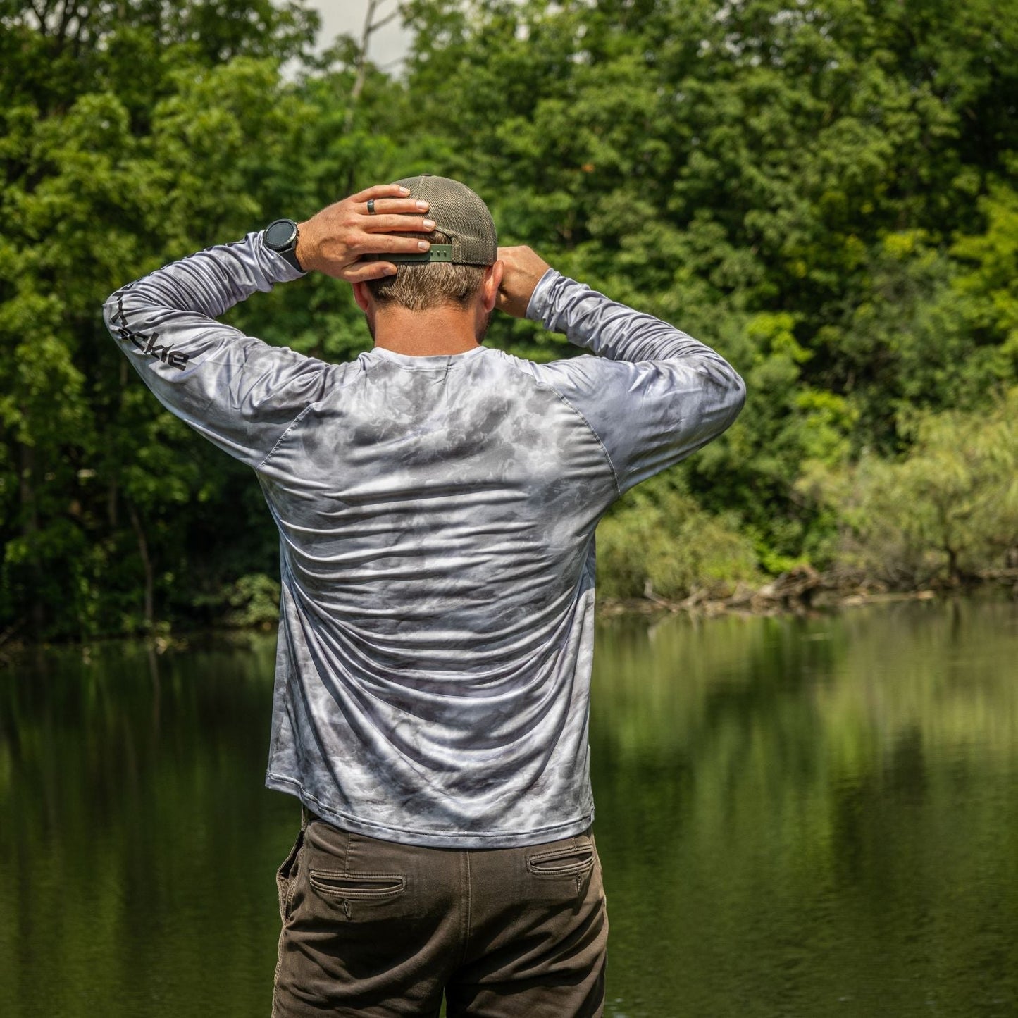 Reaction Tackle SPF UPF 50+ Long Sleeve Fishing Shirt – Medium for Apparel (3 view)