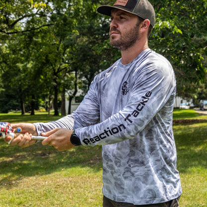 Reaction Tackle SPF UPF 50+ Long Sleeve Fishing Shirt – Medium for Apparel (4 view)