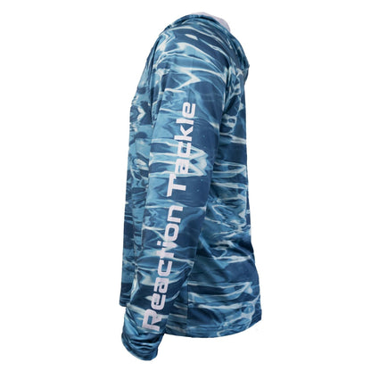 Reaction Tackle SPF UPF 50+ Long Sleeve Hooded Fishing Shirt – Medium for Apparel (5 view)