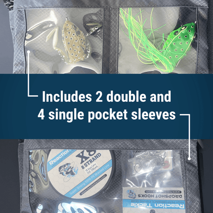 Reaction Tackle Splash Proof Bait Binder and Tackle Storage - New – Water Resistant Deluxe Binder bags for fishing (5 view)