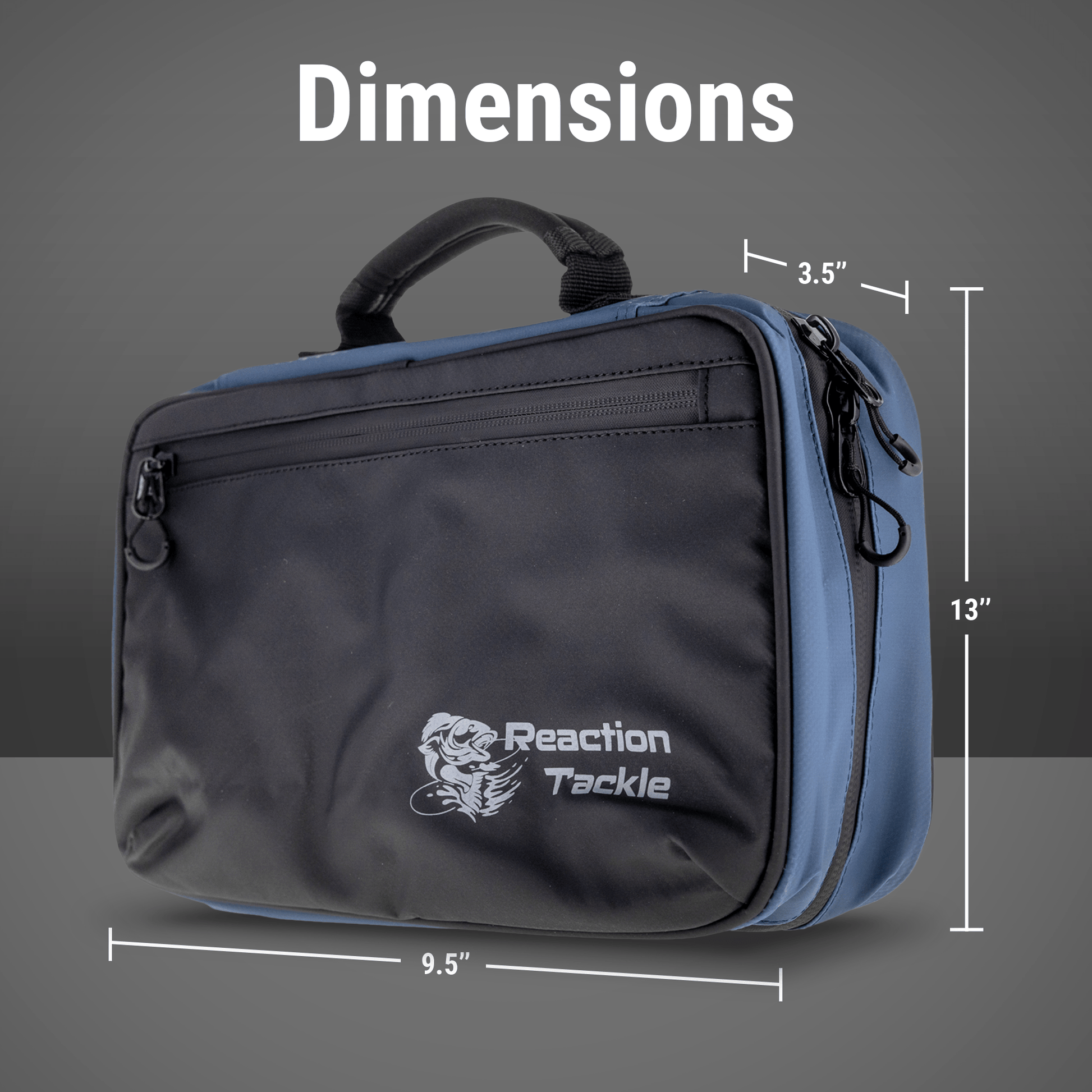 Reaction Tackle Splash Proof Bait Binder and Tackle Storage - New – Water Resistant Deluxe Binder bags for fishing (4 view)